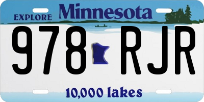 MN license plate 978RJR