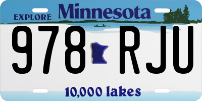 MN license plate 978RJU