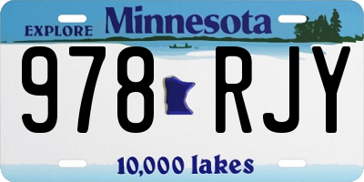 MN license plate 978RJY