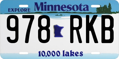 MN license plate 978RKB