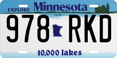 MN license plate 978RKD