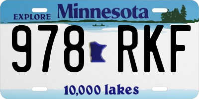 MN license plate 978RKF