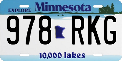 MN license plate 978RKG