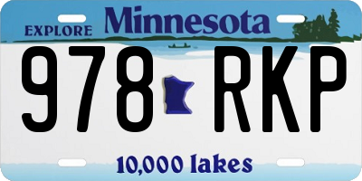 MN license plate 978RKP
