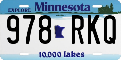 MN license plate 978RKQ