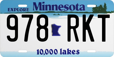 MN license plate 978RKT
