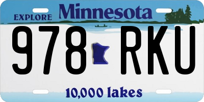 MN license plate 978RKU