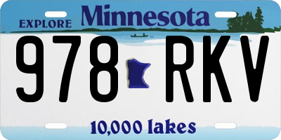MN license plate 978RKV