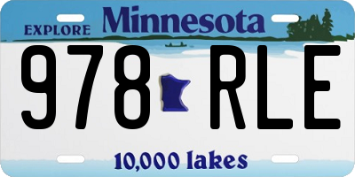 MN license plate 978RLE