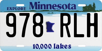 MN license plate 978RLH