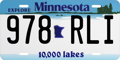 MN license plate 978RLI