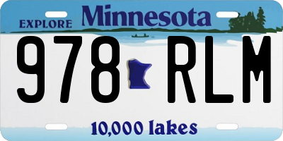 MN license plate 978RLM