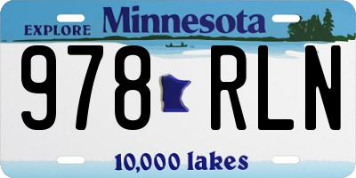 MN license plate 978RLN