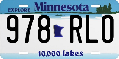 MN license plate 978RLO