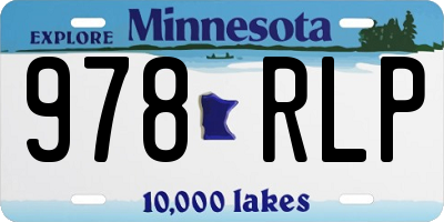 MN license plate 978RLP
