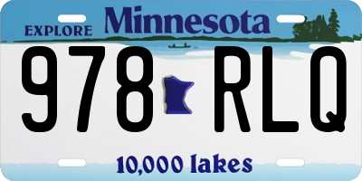 MN license plate 978RLQ