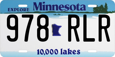 MN license plate 978RLR