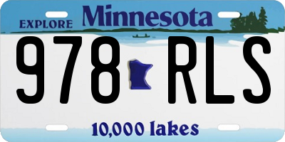 MN license plate 978RLS