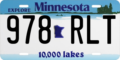 MN license plate 978RLT