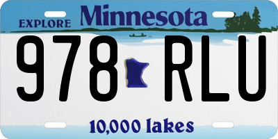 MN license plate 978RLU