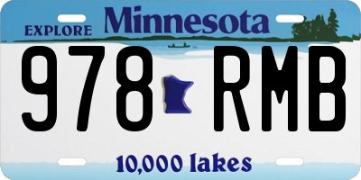 MN license plate 978RMB