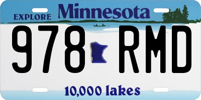 MN license plate 978RMD