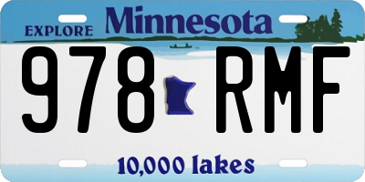 MN license plate 978RMF