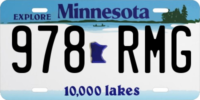 MN license plate 978RMG
