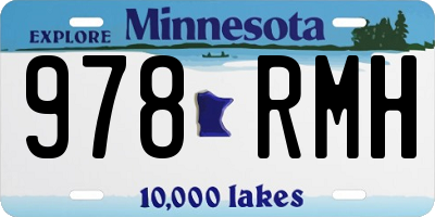 MN license plate 978RMH