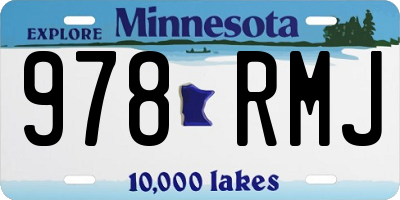 MN license plate 978RMJ