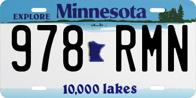 MN license plate 978RMN