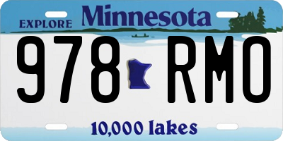 MN license plate 978RMO
