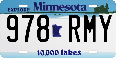 MN license plate 978RMY