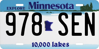 MN license plate 978SEN