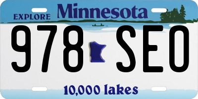 MN license plate 978SEO