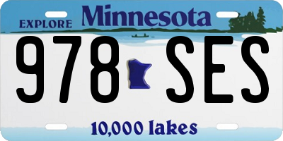 MN license plate 978SES