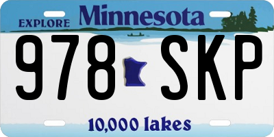 MN license plate 978SKP