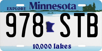 MN license plate 978STB