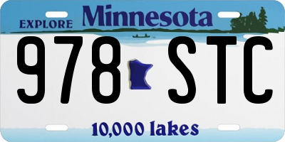 MN license plate 978STC