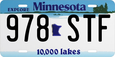 MN license plate 978STF