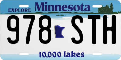 MN license plate 978STH