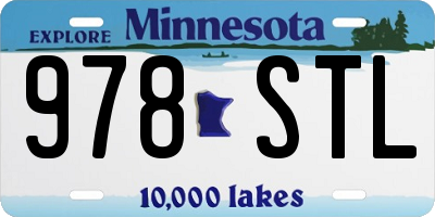 MN license plate 978STL