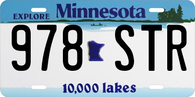 MN license plate 978STR