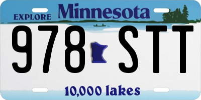 MN license plate 978STT