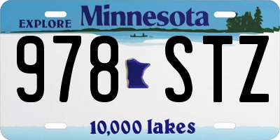 MN license plate 978STZ
