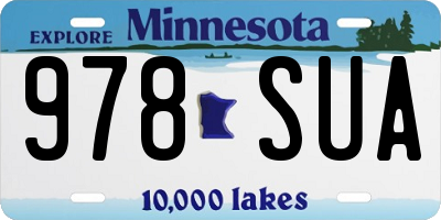 MN license plate 978SUA