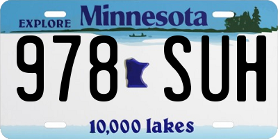 MN license plate 978SUH
