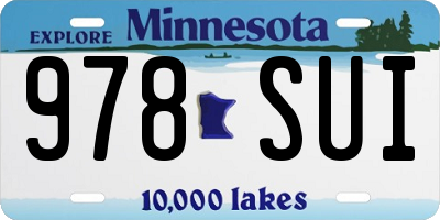 MN license plate 978SUI