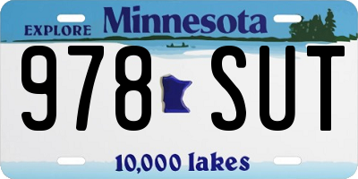 MN license plate 978SUT