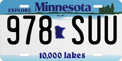 MN license plate 978SUU